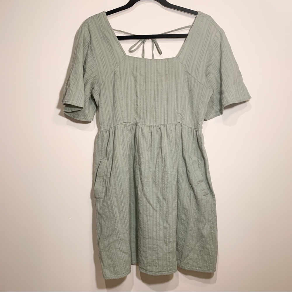 Altar’d State Mint Green Linen Dress